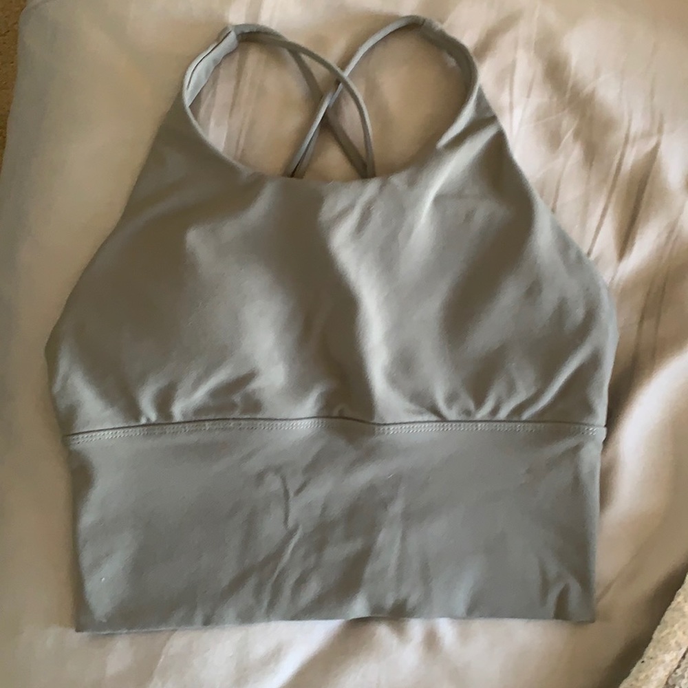 Olive green workout top